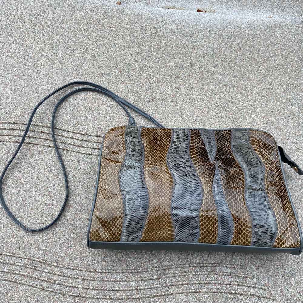 Snakeskin Womens Crossbody / Shoulder Bag - Excellent Used Condition!